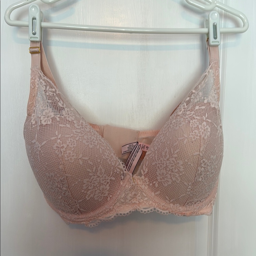 Victorian secret Elegant Lace Women's plunge Bra - Pink